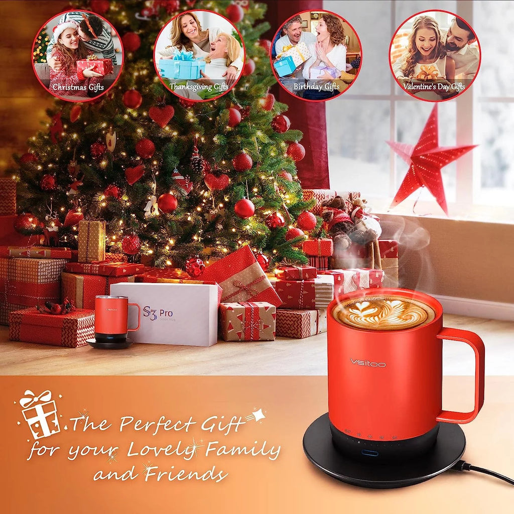 14 oz Self Heating Coffee Mug with Lid L97621