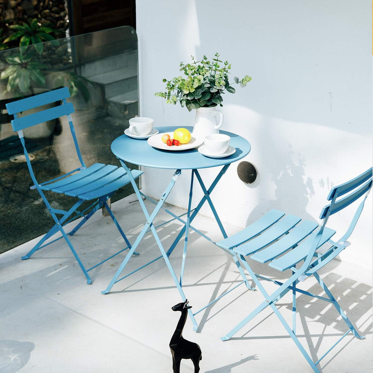 3pc Metal Folding Bistro Set M794