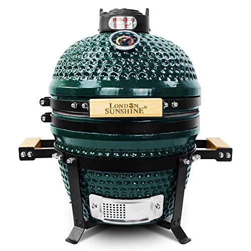 Red 13 inch Portable Ceramic Charcoal Kamado Grill K5532
