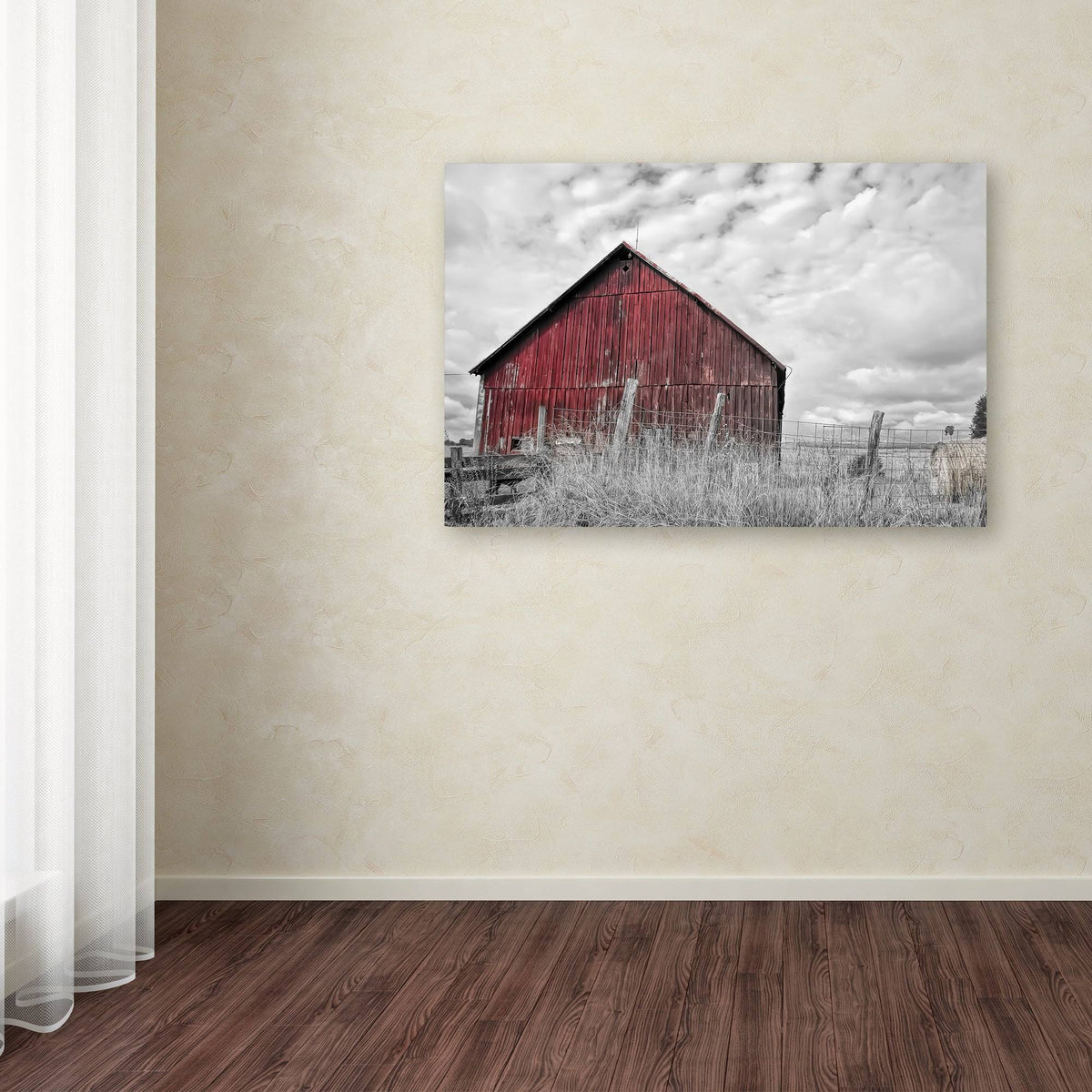 Bob Rouse Painter Barn BW Canvas P764229