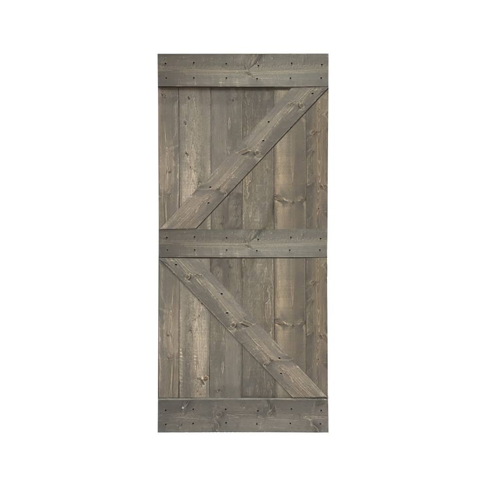 42 in. x 84 in. Solid Pine Wood Interior Sliding Barn Door Slab I91894