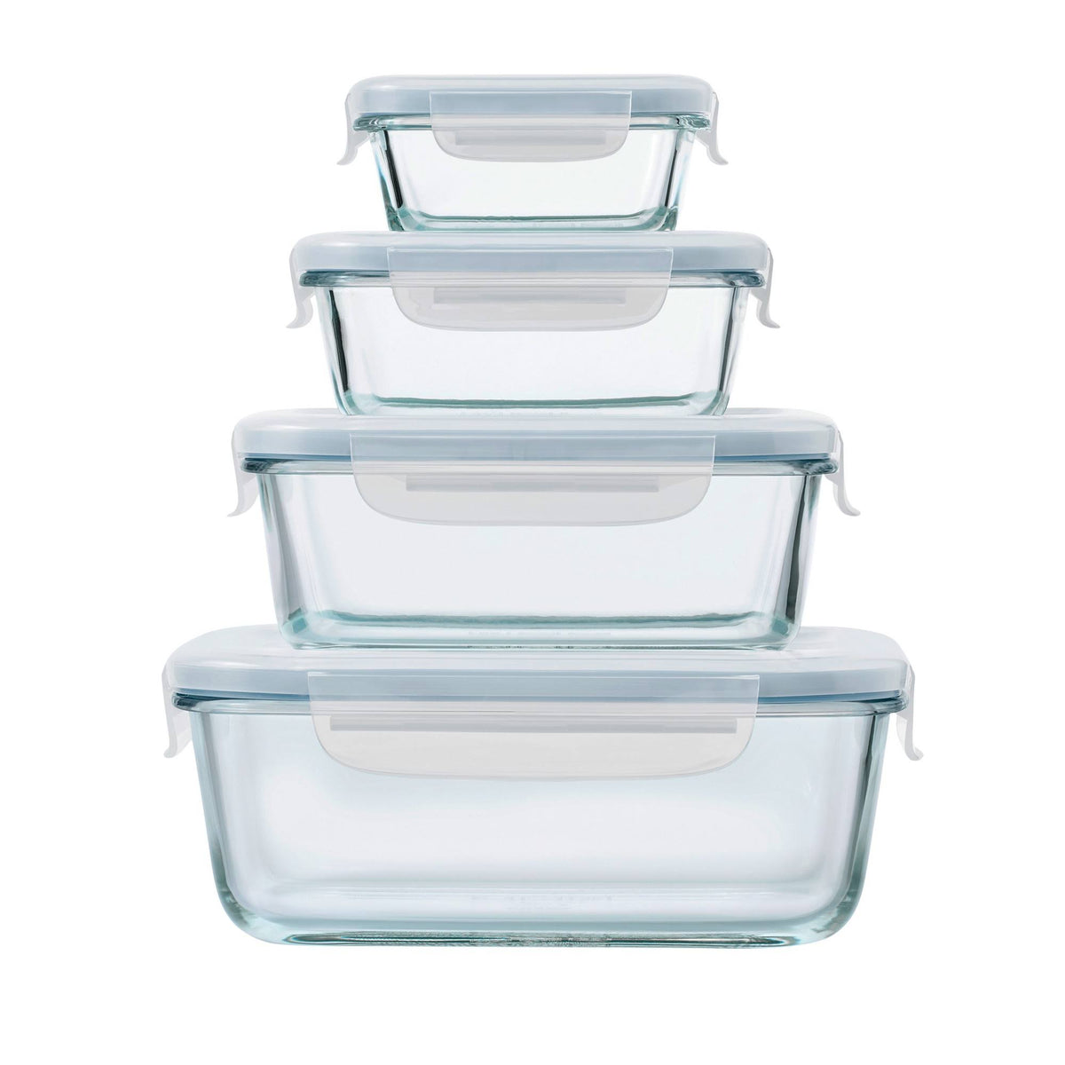 8pc Glass Food Storage Container Set P2577