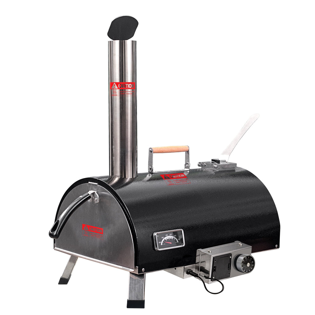 Portable Black Stainless Steel Wood Fired Pizza Oven with Carry Bag M513