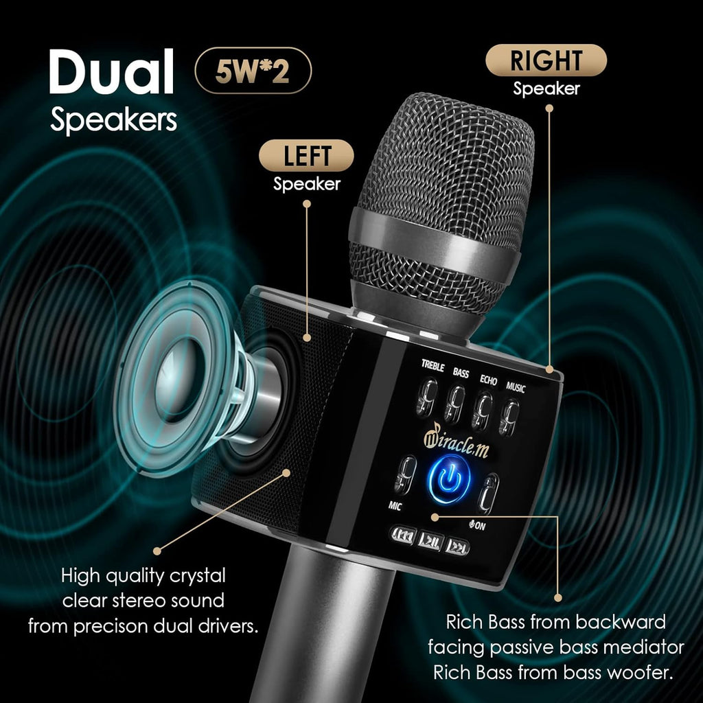 Bluetooth Karaoke Microphone with Speaker P645096