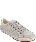 Light Grey Distressed Moc Shoes Size 8 W A3788
