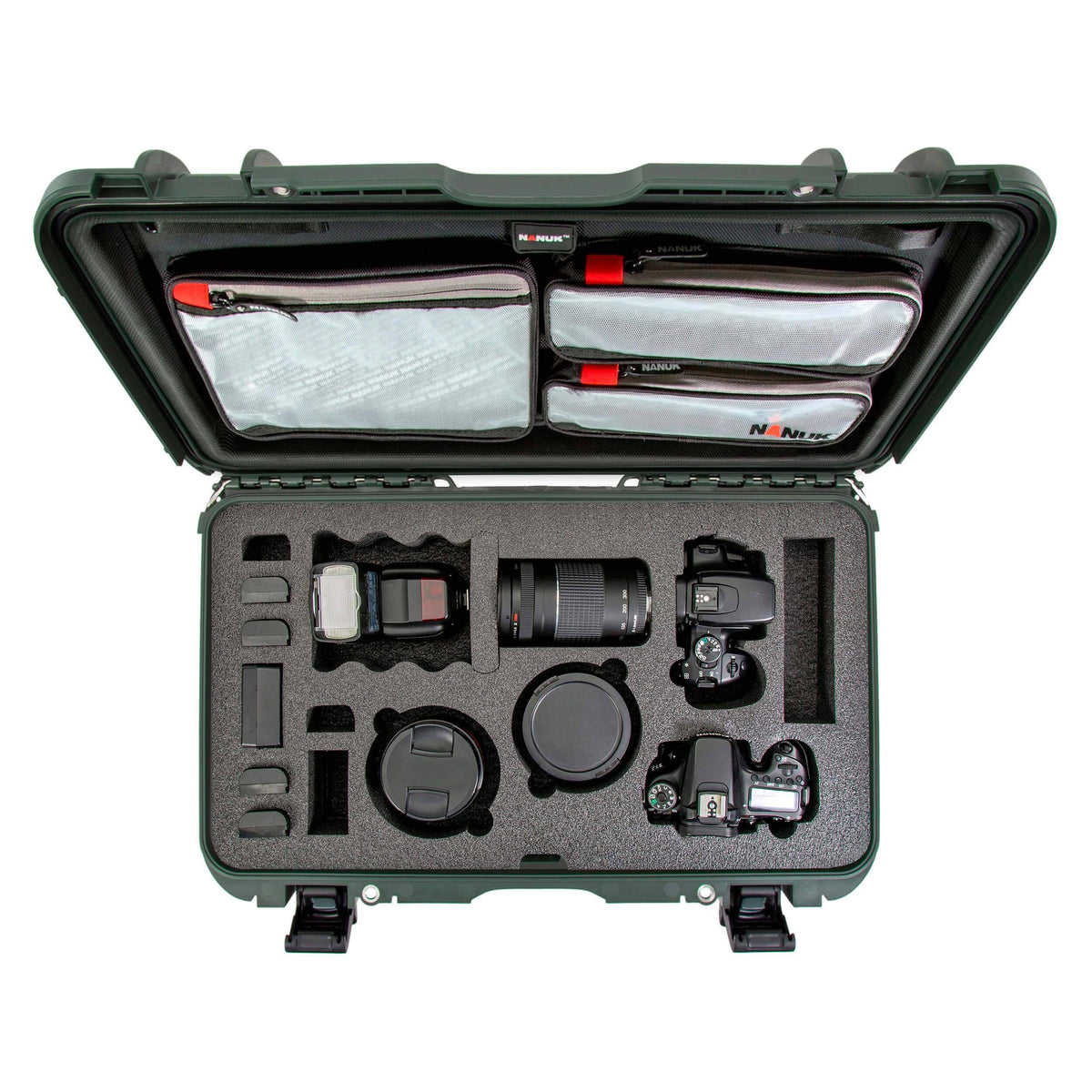 Yellow DSLR Camera Case with Lid Organizer N6494