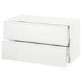 White 2 Drawer Wall Cabinet C39041