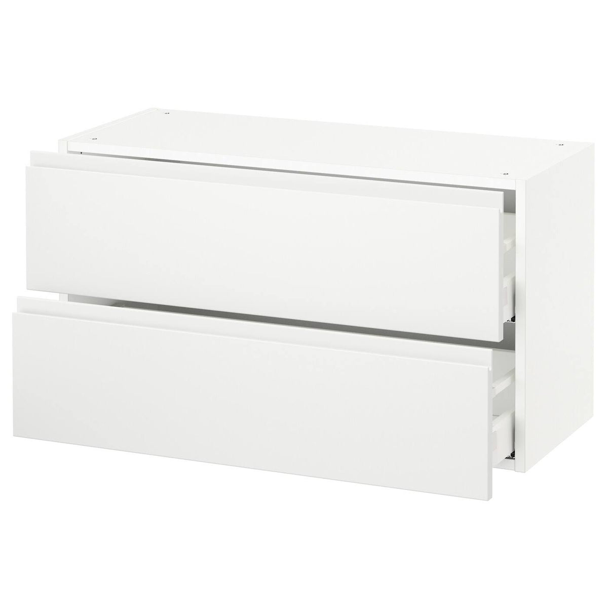 White 2 Drawer Wall Cabinet C39041
