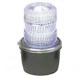 Strobe Light, Male Pipe Mount, 12-48VDC, Clear K98304