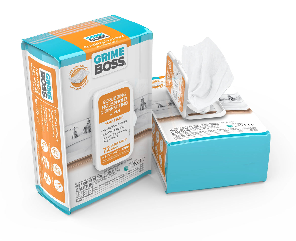 Fiber Blend Scrubbing Household Disinfecting Wipes 72 pk G557289