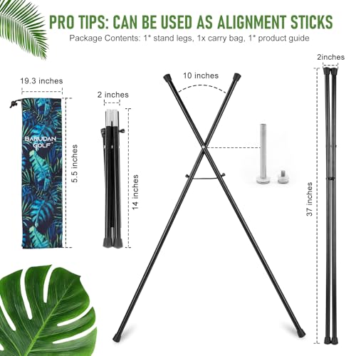 Black Golf Bag Stand Attachment with Carry Bag P233387