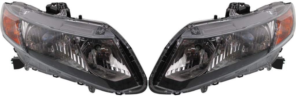 Headlight Assembly Pair for Honda Civic 2012 2013 B469