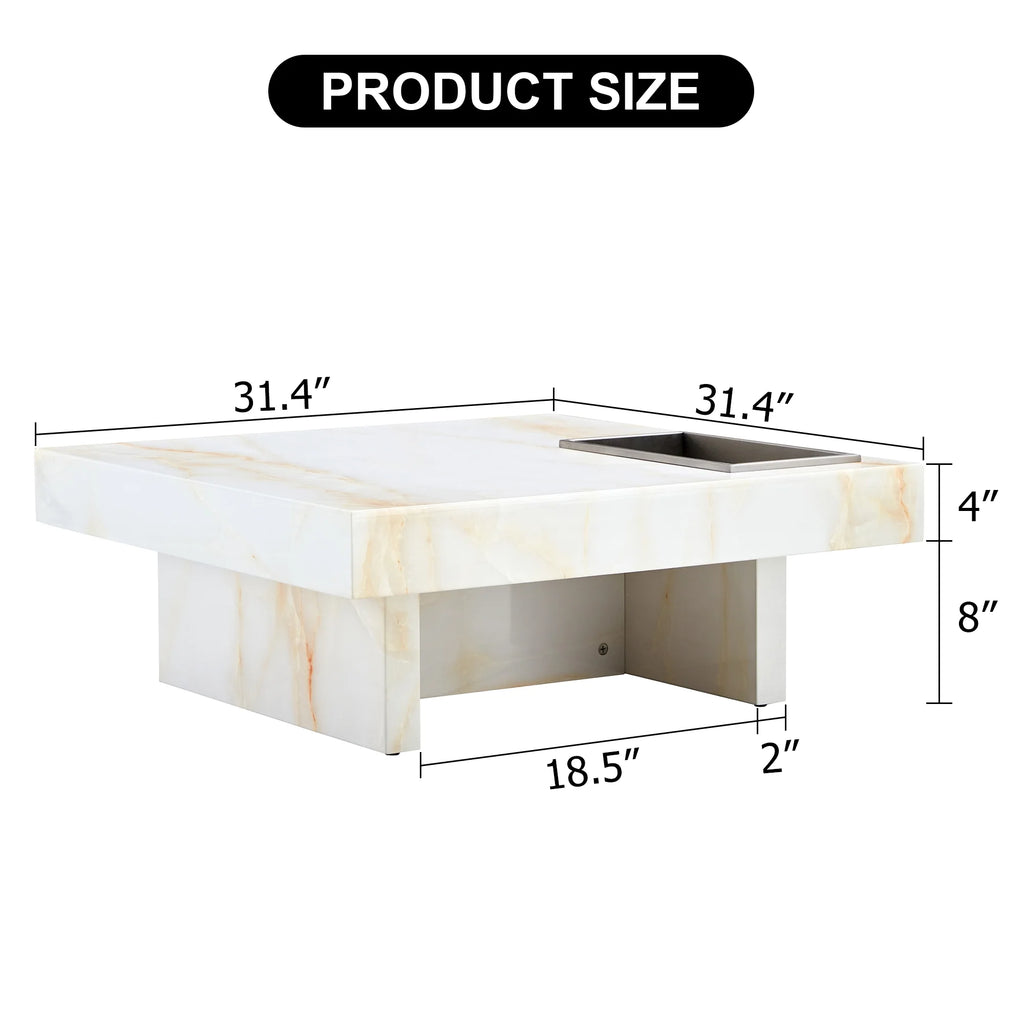 Imitation Marble Coffee Table A25086