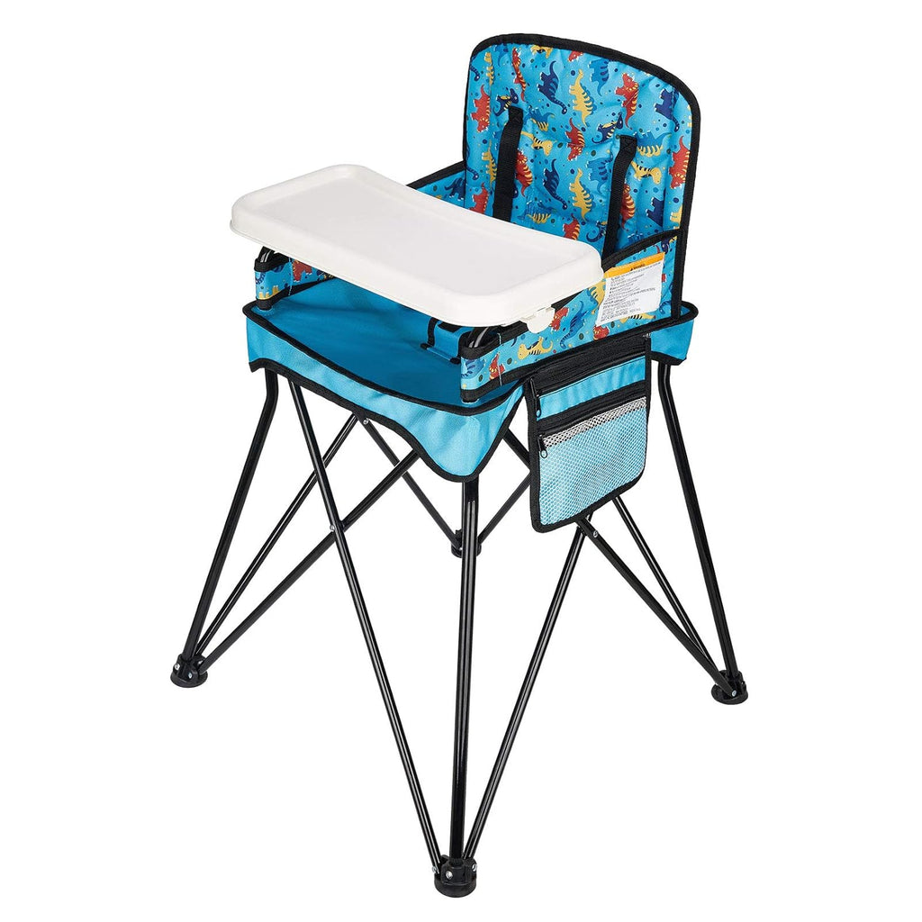 Orange Foldable Travel High Chair with Removable Tray and Carry Bag A918
