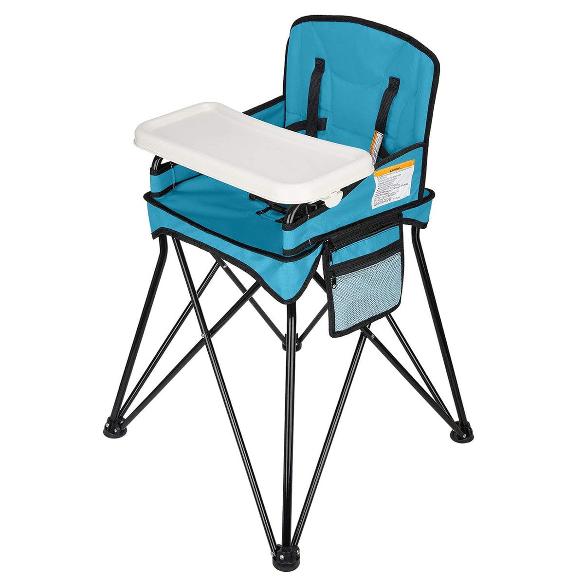 Orange Foldable Travel High Chair with Removable Tray and Carry Bag A918