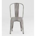 Metal Slat Back Stacking Side Chair L8118