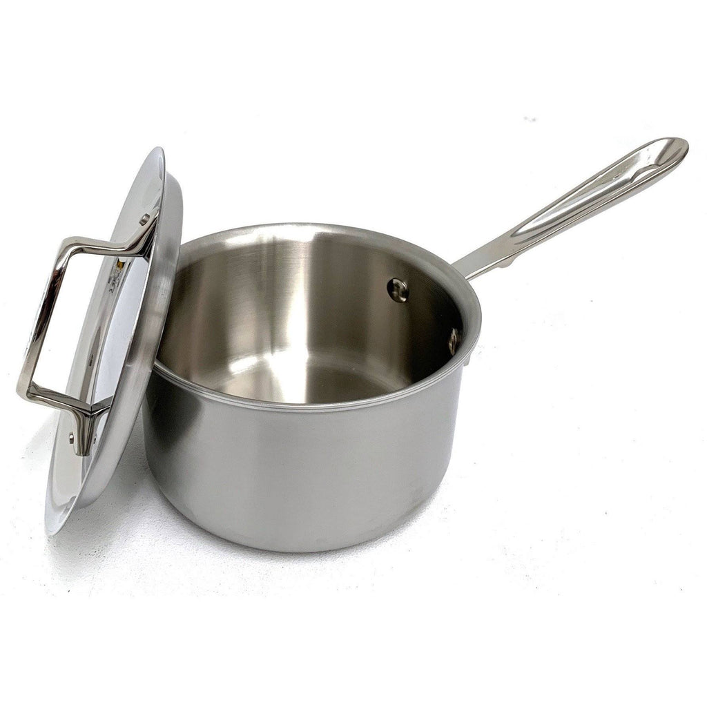 Brushed Stainless 1.5 qt. Sauce Pan with Lid K93385