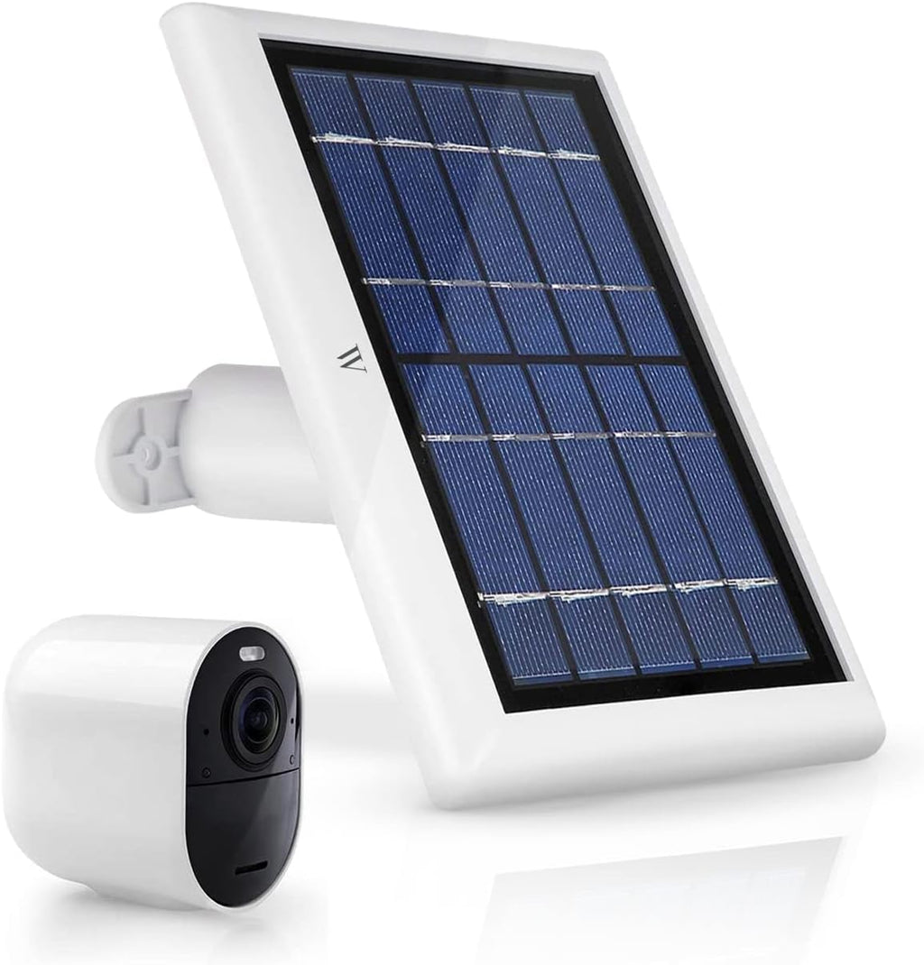 Solar Panel with 13.1ft Cable (1-Pack, White) L9907