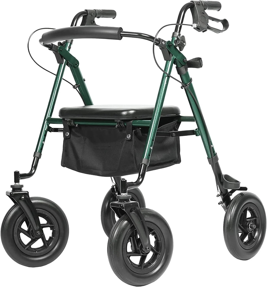 All-Terrain Rollator Walker with 10" Rubber Wheels C73065