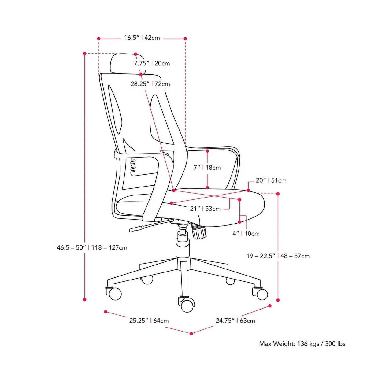 Teal Blue and Black Fabric Mesh Back Office Chair L286