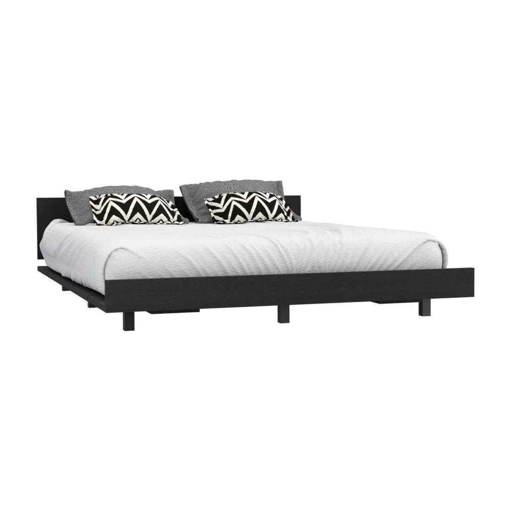 Smokey Oak Twin Size Bed A550