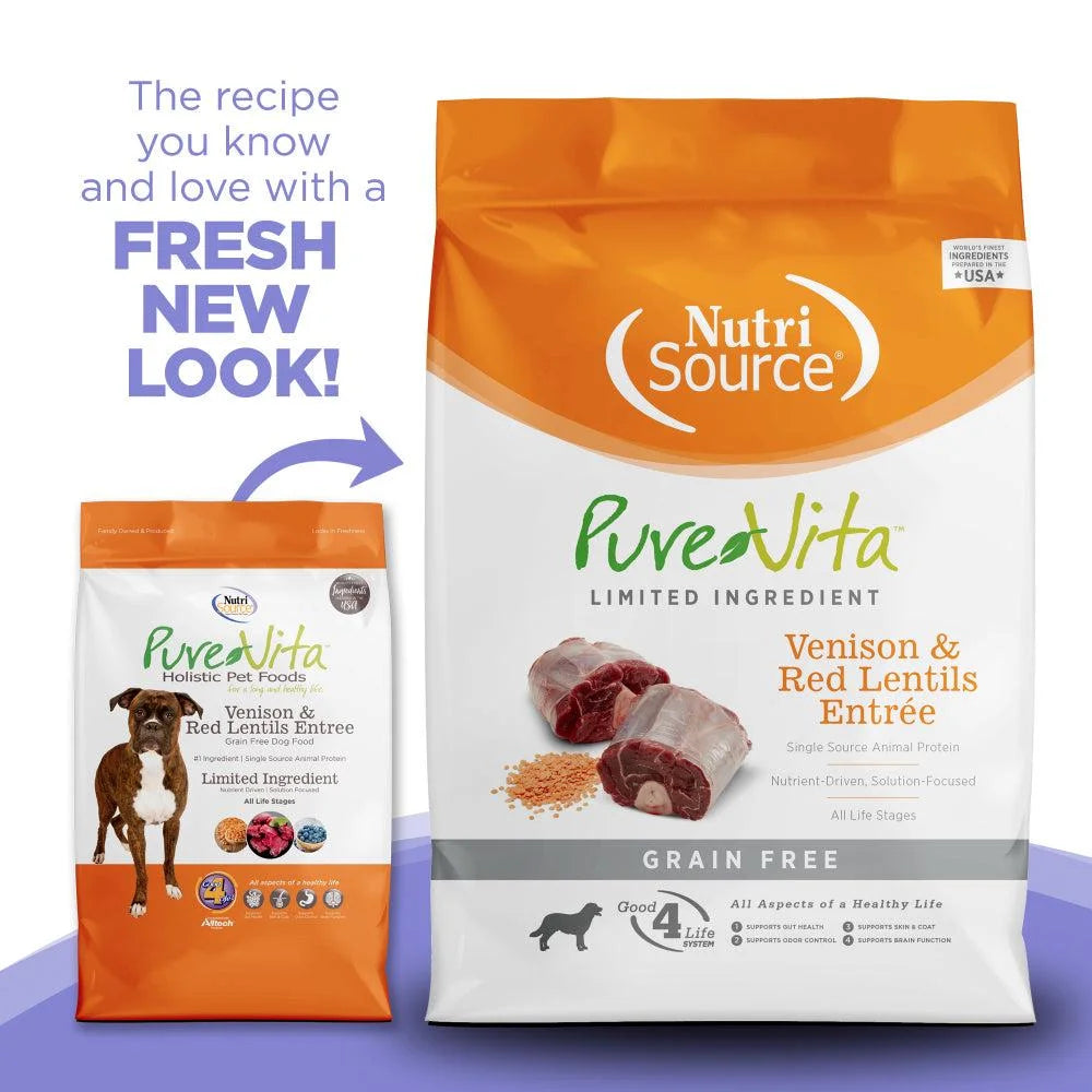 Grain Free Venison and Red Lentils Dry Dog Food 15 lb X812868