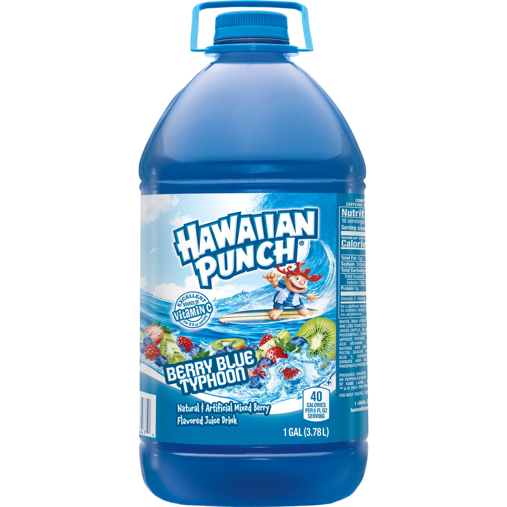 Berry Blue Typhoon Juice Drink, 1 gal bottle H5431