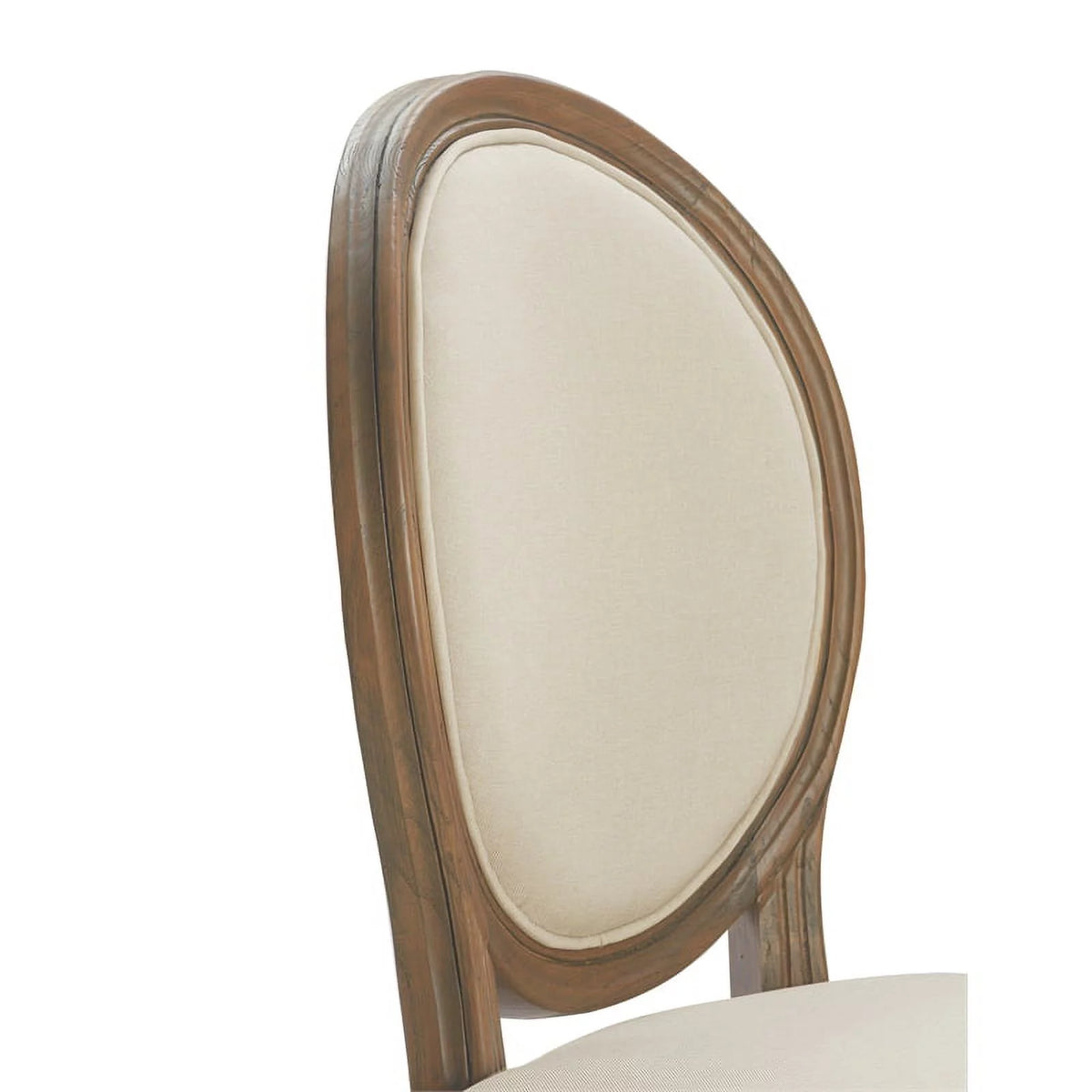 Round Dining Chair Set of 2 Cream W761539