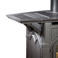 Matte Pewter Cast Iron Stove Shelf Kit I279208