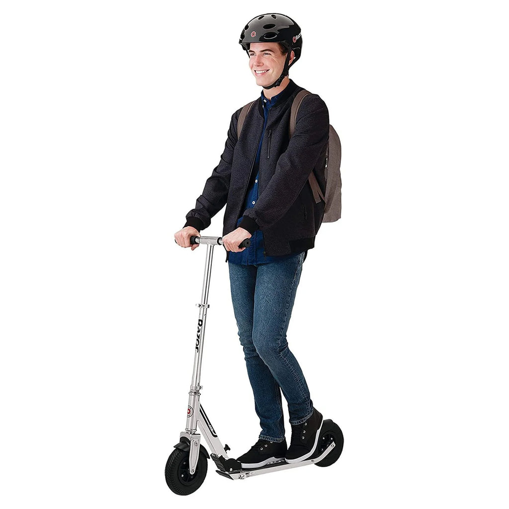 Kick Scooter with 8" Air-filled Tires, Foldable, Adjustable Handlebars Y79609
