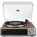 Vinyl Record Player with Bluetooth, Built-in Speakers, Phono Preamp, 33/45 RPM Q432