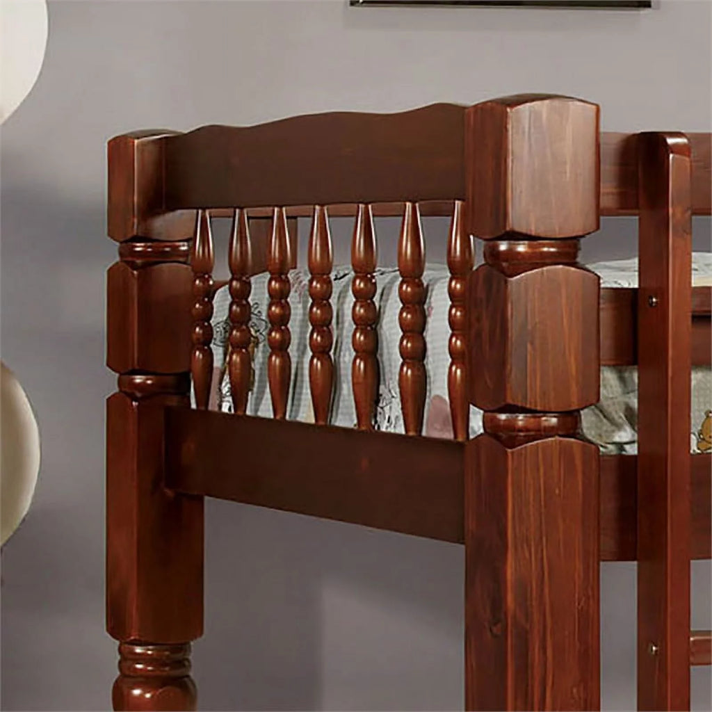 Wood Twin Over Twin Bunk Bed W979