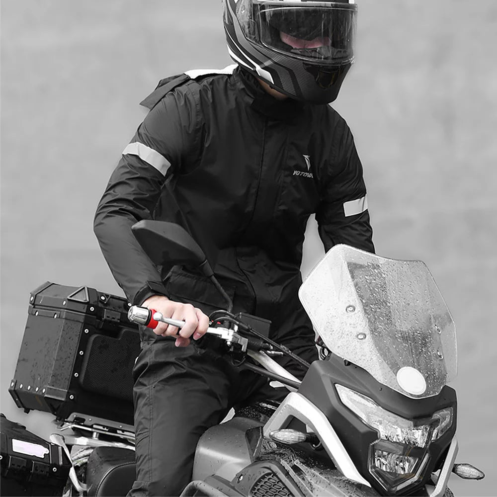 Waterproof Reflective Motorcycle Rain Suit B443464