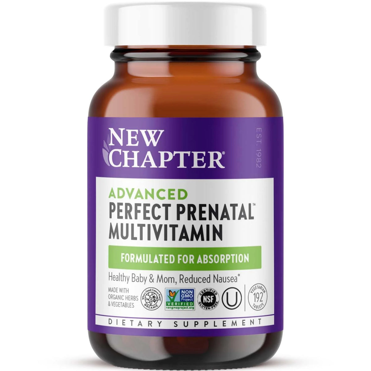 Prenatal Vitamins 192ct Organic Non-GMO U51010