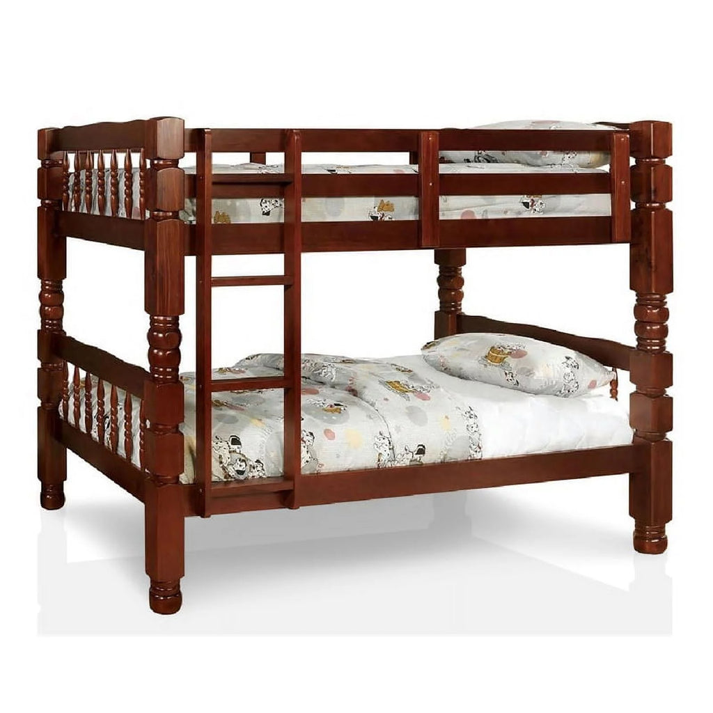 Wood Twin Over Twin Bunk Bed W979