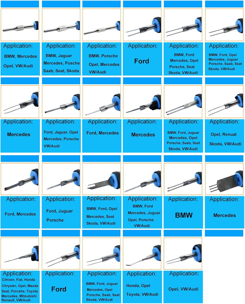Terminal Release Kit 23PC Universal Connector Release Tool Pack of 2 L11563