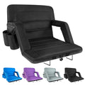 2 Pack Wide Folding Stadium Seats with Back Support and Cushion U193642