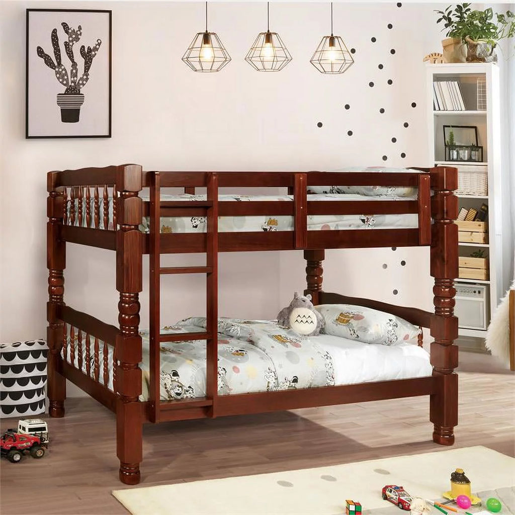 Wood Twin Over Twin Bunk Bed W979