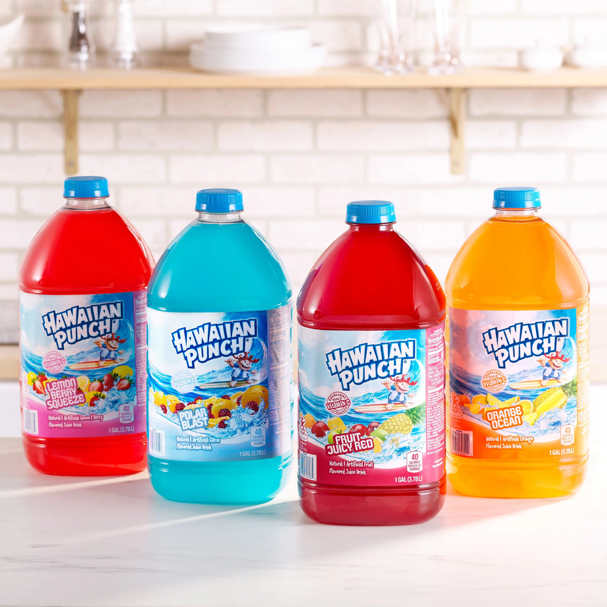 Berry Blue Typhoon Juice Drink, 1 gal bottle H5431