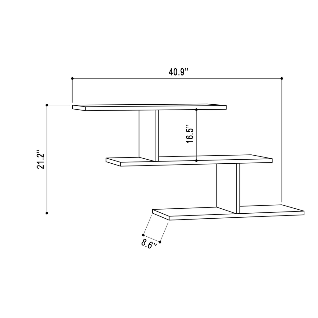 White Wall Shelf V4442