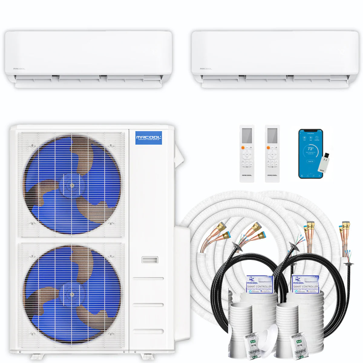 48,000 BTU 2 Zone Ductless Air Conditioner and Heat Pump W59772
