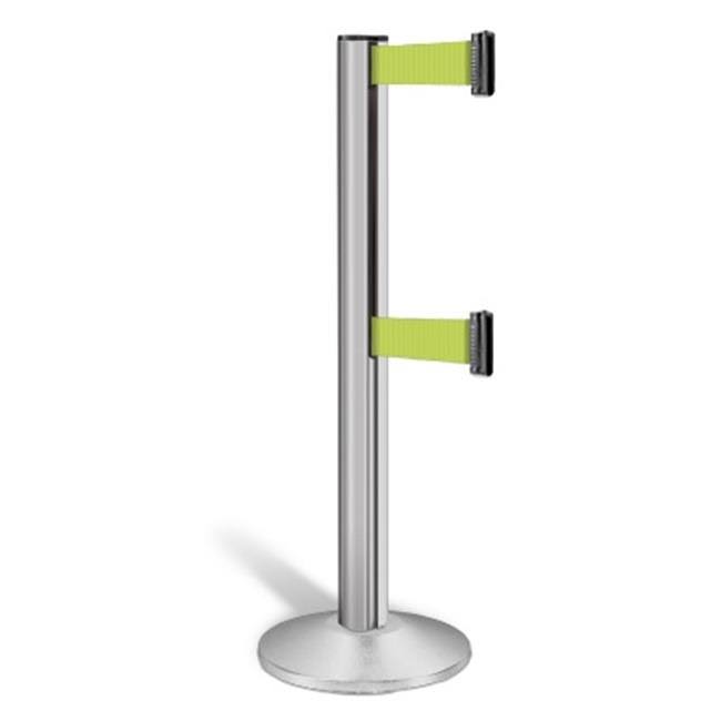 Fluorescent Yellow Crowd Control Post N591937