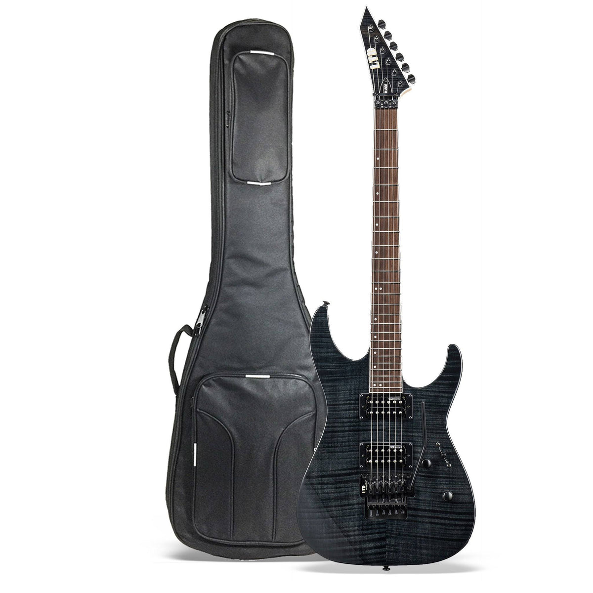 See Thru Black Electric Guitar P536