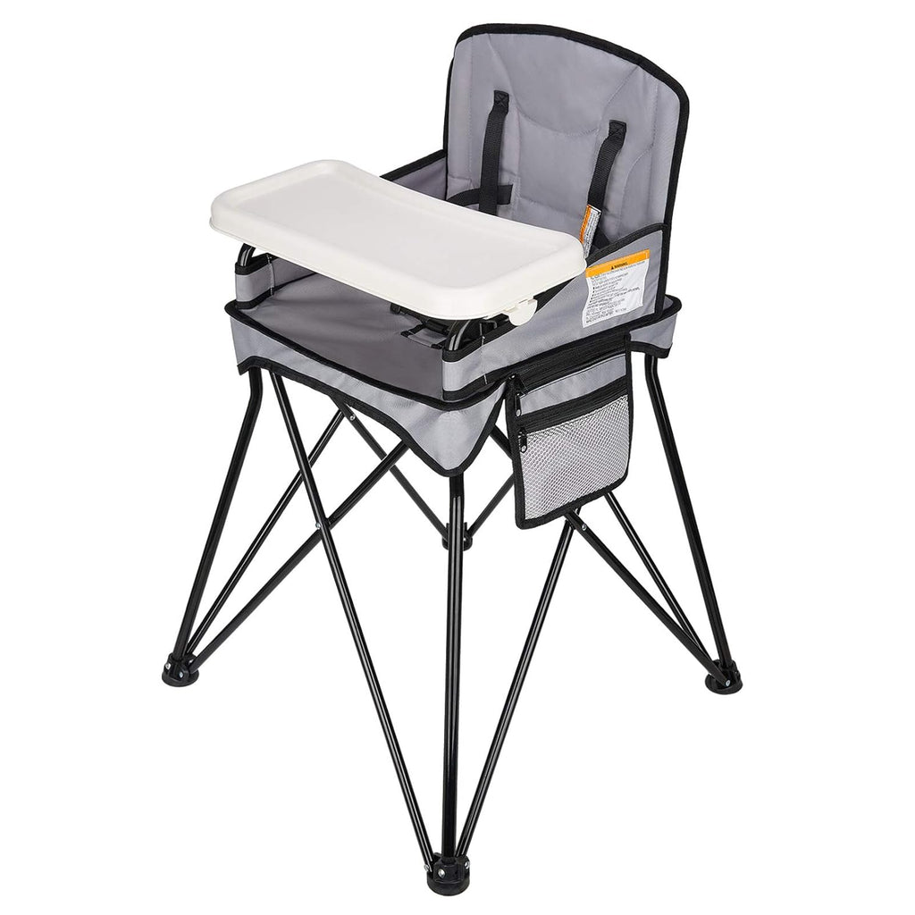 Orange Foldable Travel High Chair with Removable Tray and Carry Bag A918