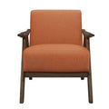 Orange Upholstered Fabric Accent Chair Z530