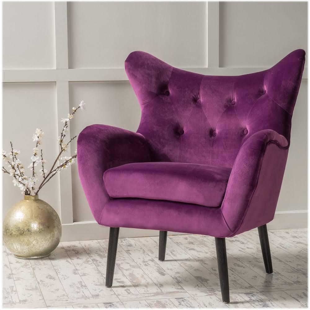 Fuchsia Velvet Armchair E2228
