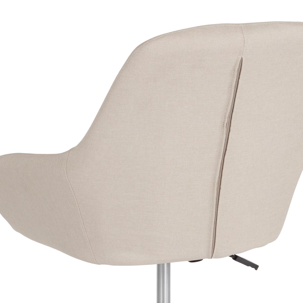 Beige Fabric Mid-Back Chair L381863