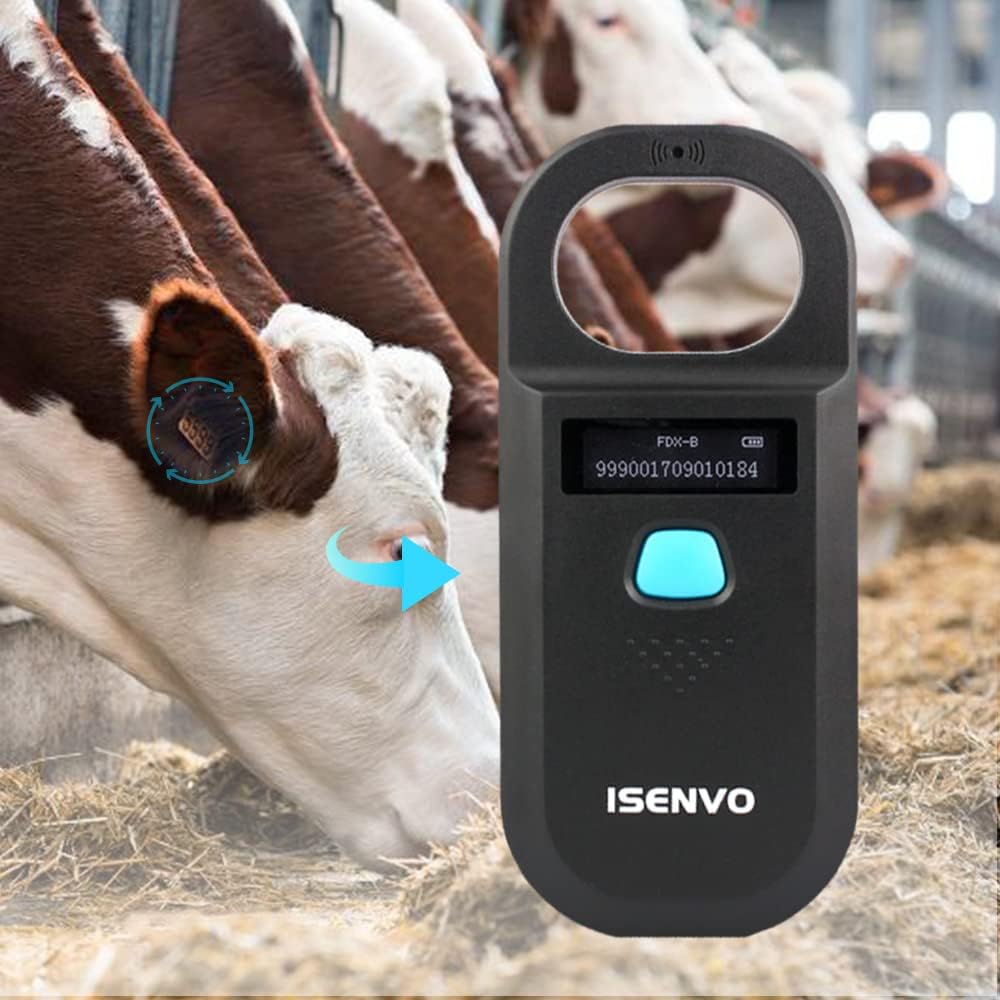 Rechargeable RFID Micro Chip Scanner 134.2kHz 125kHz Pack of 2 J6200