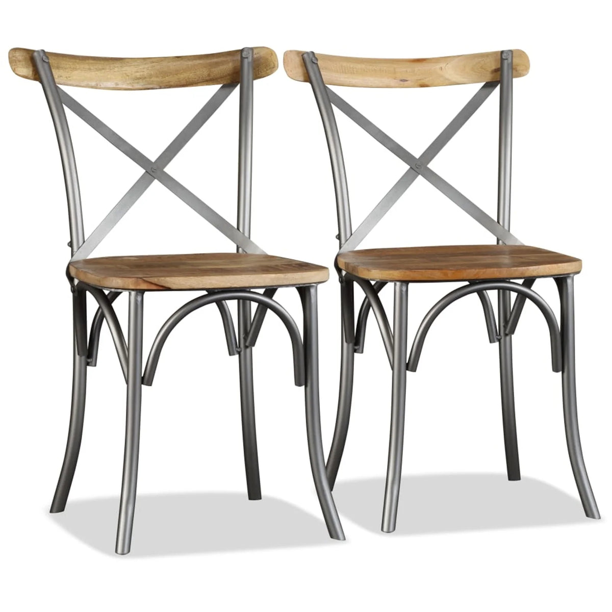 2 Piece Mango Wood Dining Chairs B669