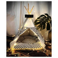 Pet Teepee Tent with Thick Cushion 28 Tall Y38271